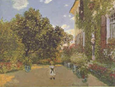 Claude Monet Artist s House at Argenteuil  gggg china oil painting image